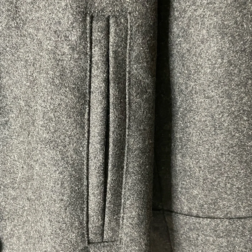 J.Crew women gray Melton Wool double Breasted Coats - Picture 9 of 16